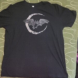 Men's Leviathan Artworks Black Bat Graphic T-Shirt